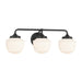 Minka-Lavery - 2573-899 - Three Light Vanity - Cornwell - Dark Matte Black