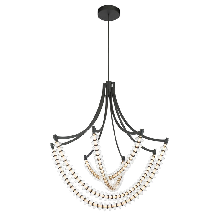 Minka-Lavery - 5647-899-L - LED Chandelier - Pearl - Dark Matte Black