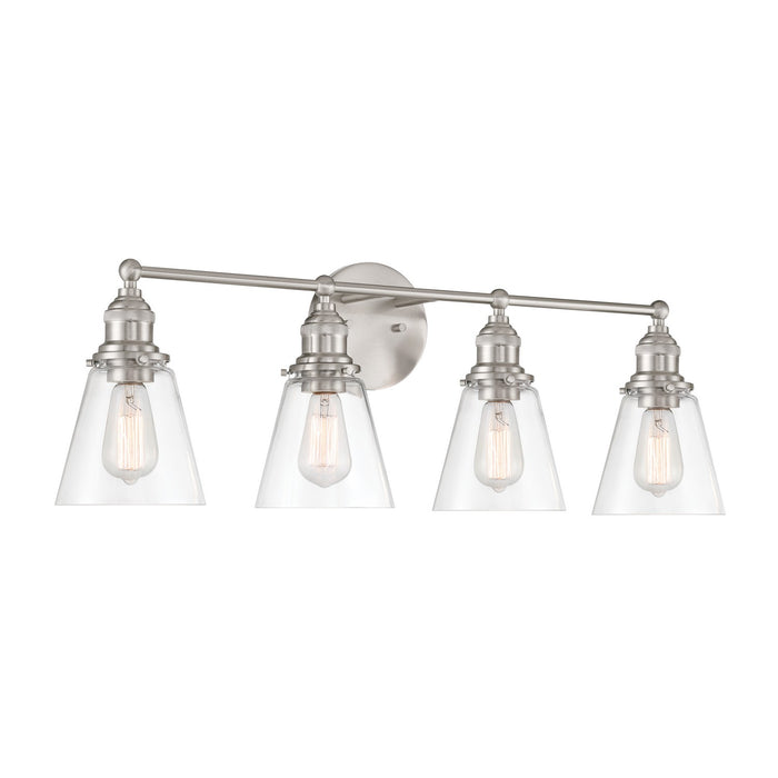 Minka-Lavery - 5684-84 - Four Light Vanity - Barwell - Brushed Nickel