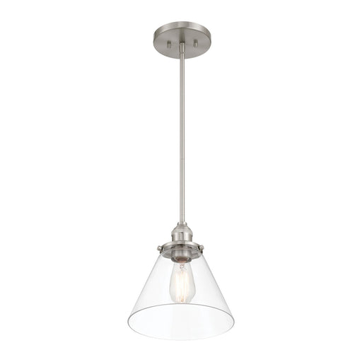 Minka-Lavery - 5686-84 - One Light Mini Pendant - Barwell - Brushed Nickel