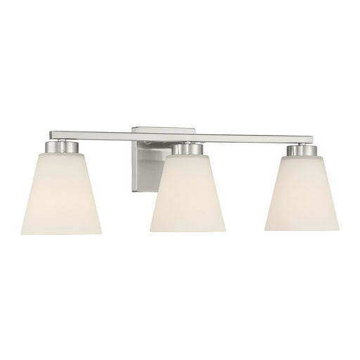 Millennium - 64003WG-BN - Three Light Vanity - Strayhan - Brushed Nickel