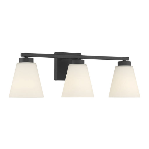 Strayhan Three Light Vanity Matte Black