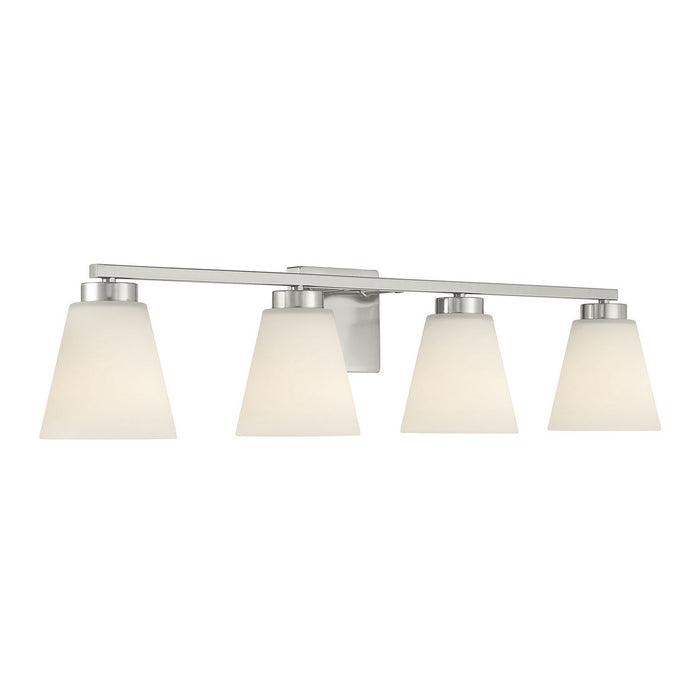 Millennium - 64004WG-BN - Four Light Vanity - Strayhan - Brushed Nickel