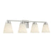 Millennium - 64004WG-BN - Four Light Vanity - Strayhan - Brushed Nickel