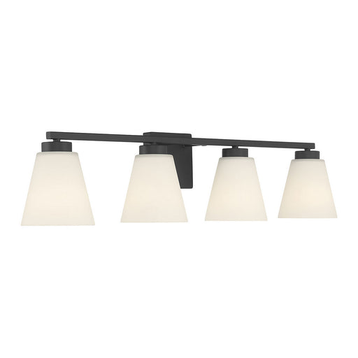 Strayhan Four Light Vanity Matte Black