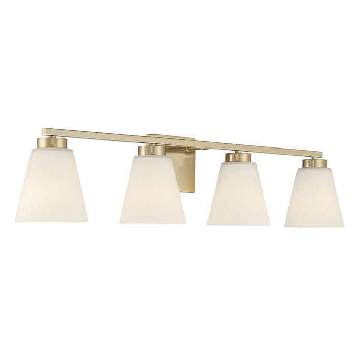 Millennium - 64004WG-MG - Four Light Vanity - Strayhan - Modern Gold
