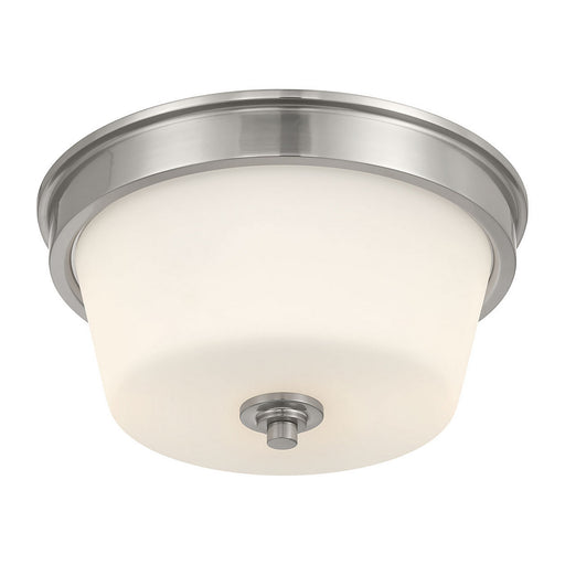Strayhan Two Light Flush Mount Brushed Nickel