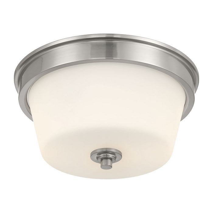 Millennium - 64102WG-BN - Two Light Flush Mount - Strayhan - Brushed Nickel