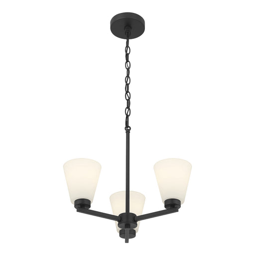 Strayhan Three Light Chandelier Matte Black