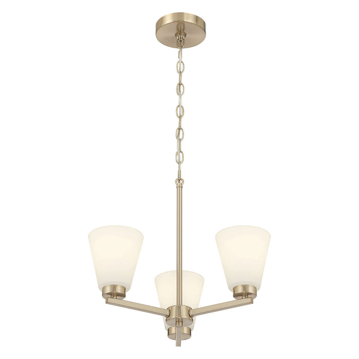 Millennium - 64103WG-MG - Three Light Chandelier - Strayhan - Modern Gold