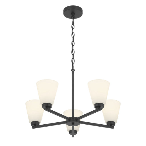 Strayhan Five Light Chandelier Matte Black