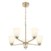 Millennium - 64105WG-MG - Five Light Chandelier - Strayhan - Modern Gold