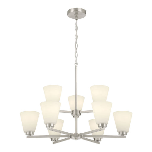 Millennium - 64109WG-BN - Nine Light Chandelier - Strayhan - Brushed Nickel