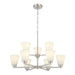 Millennium - 64109WG-BN - Nine Light Chandelier - Strayhan - Brushed Nickel