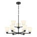 Millennium - 64109WG-MB - Nine Light Chandelier - Strayhan - Matte Black