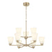 Millennium - 64109WG-MG - Nine Light Chandelier - Strayhan - Modern Gold