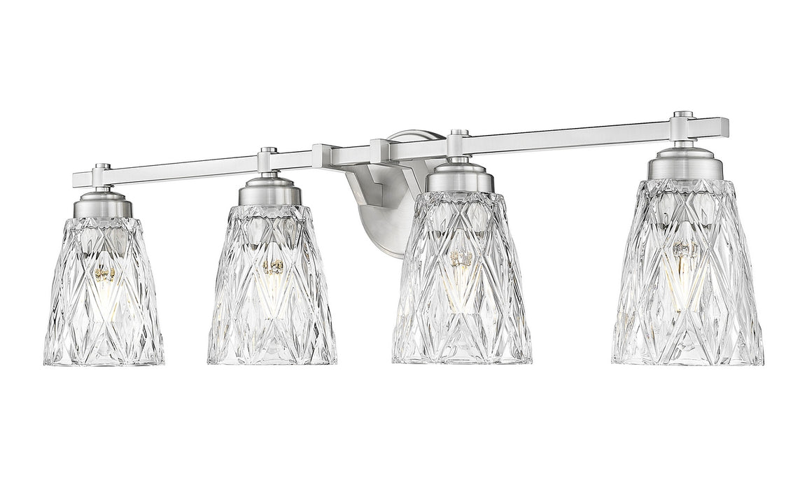 Z-Lite - 1960-4V-BN - Four Light Vanity - Andree - Brushed Nickel