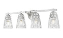 Z-Lite - 1960-4V-BN - Four Light Vanity - Andree - Brushed Nickel