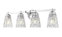 Z-Lite - 1960-4V-CH - Four Light Vanity - Andree - Chrome