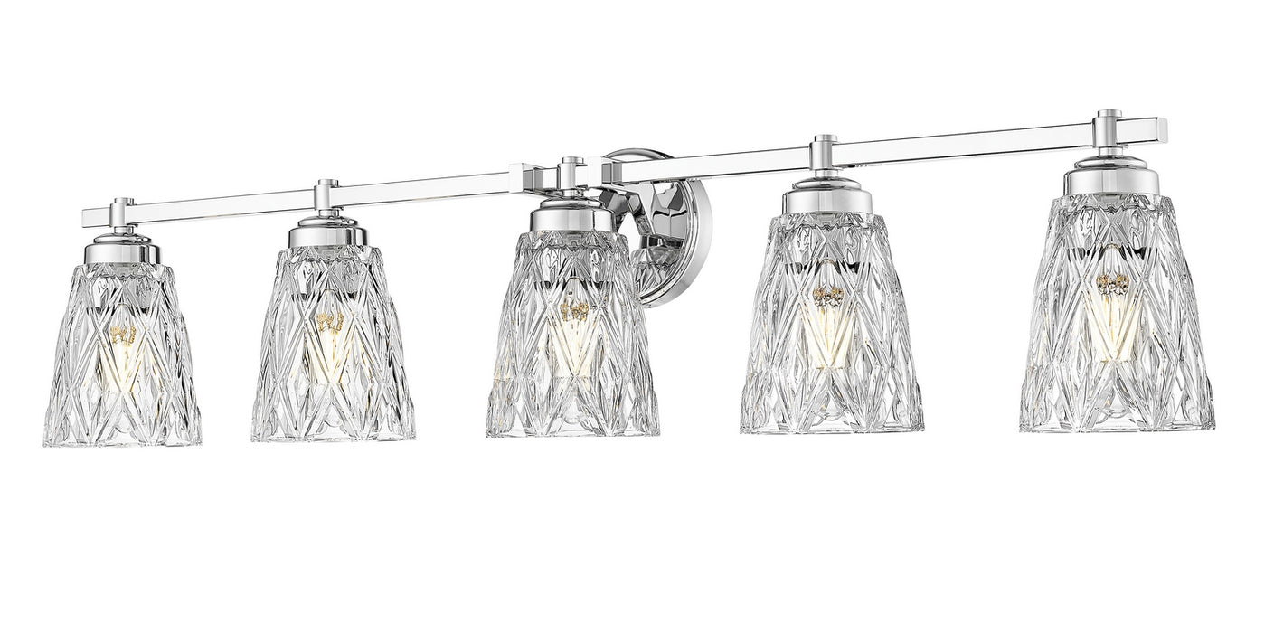 Z-Lite - 1960-5V-CH - Five Light Vanity - Andree - Chrome
