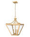 Z-Lite - 1961-3C-RB - Three Light Chandelier - Montalcino - Rubbed Brass