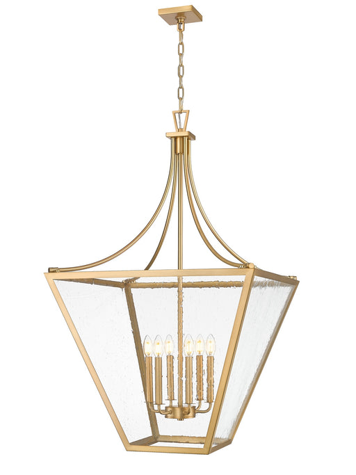 Z-Lite - 1961-6RB - Six Light Chandelier - Montalcino - Rubbed Brass