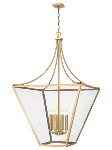 Montalcino Eight Light Chandelier Rubbed Brass