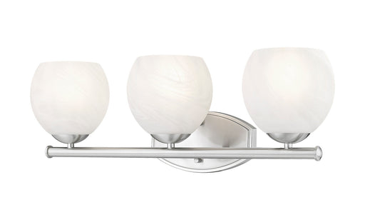 Colette Three Light Vanity Brushed Nickel