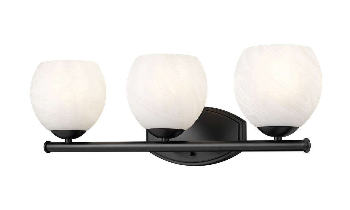 Z-Lite - 1963-3V-MB - Three Light Vanity - Colette - Matte Black