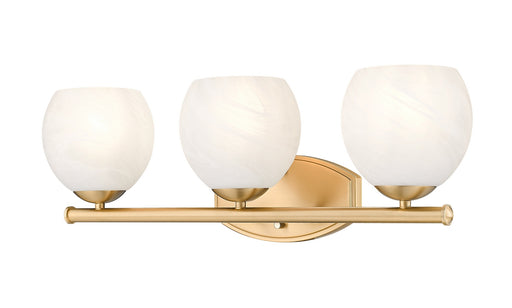 Colette Three Light Vanity Modern Gold