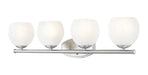 Z-Lite - 1963-4V-BN - Four Light Vanity - Colette - Brushed Nickel