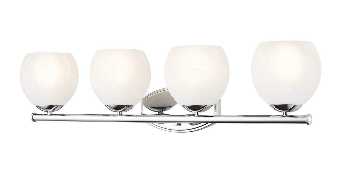 Z-Lite - 1963-4V-CH - Four Light Vanity - Colette - Chrome
