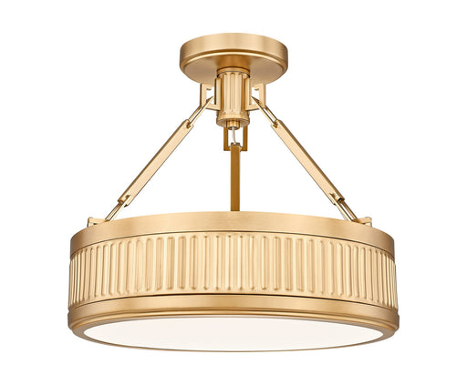 Z-Lite - 3046SF15-MGLD-LED - LED Semi Flush Mount - Quinn - Modern Gold