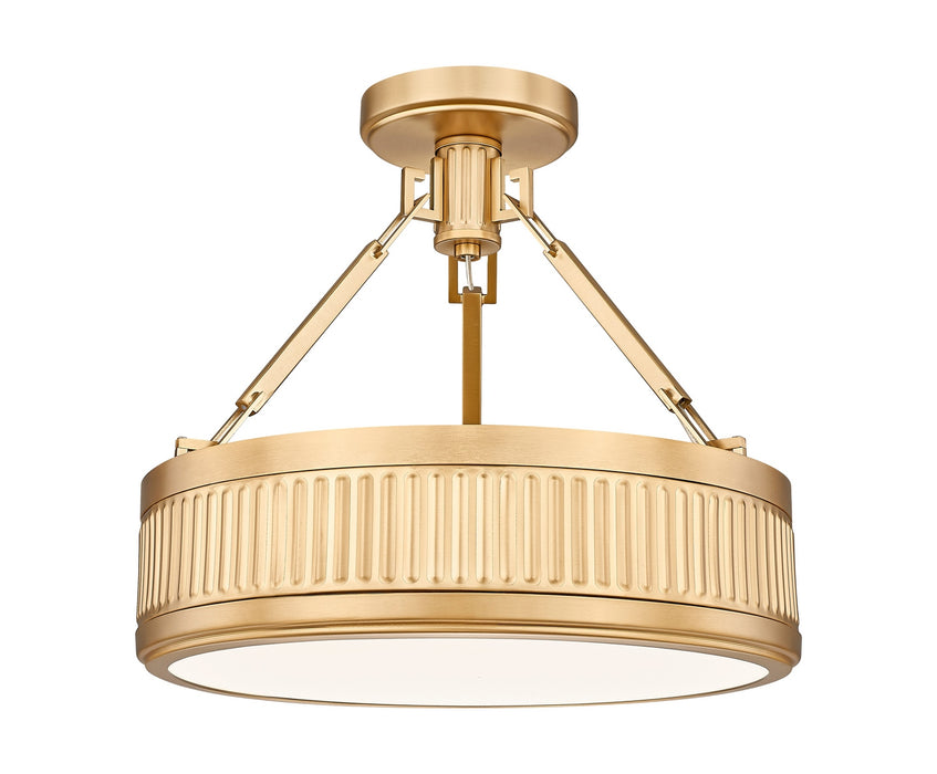 Z-Lite - 3046SF15-MGLD-LED - LED Semi Flush Mount - Quinn - Modern Gold