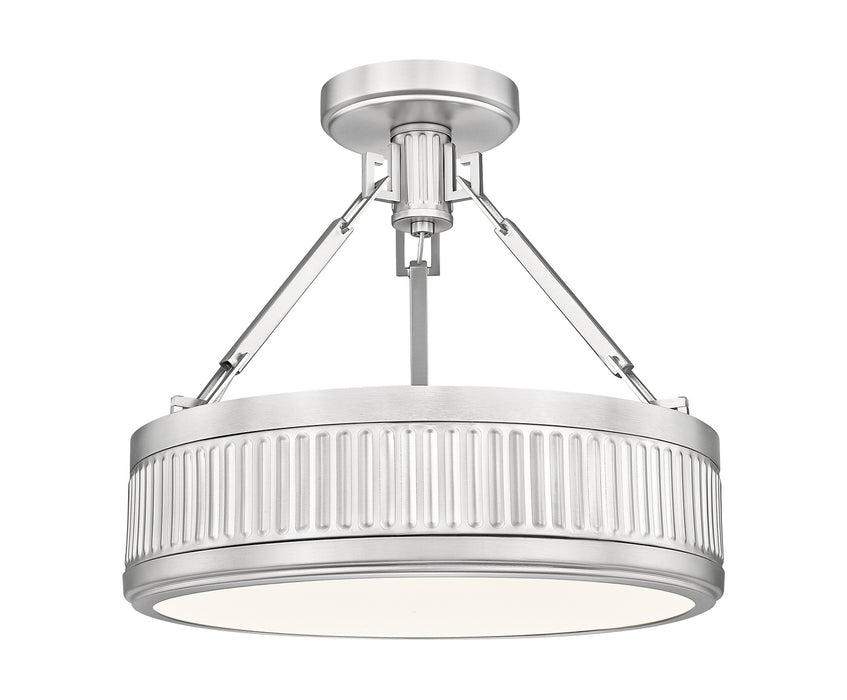 Z-Lite - 3046SF15-SN-LED - LED Semi Flush Mount - Quinn - Satin Nickel
