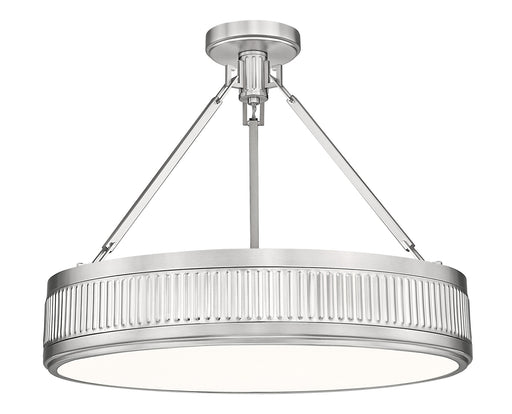 Quinn LED Semi Flush Mount Satin Nickel