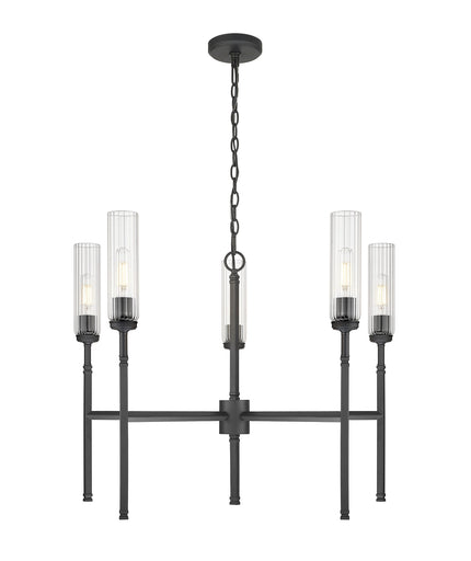 Esme Five Light Chandelier Matte Black