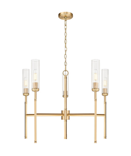 Esme Five Light Chandelier Modern Gold