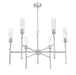 Z-Lite - 3047-6BN - Six Light Chandelier - Esme - Brushed Nickel