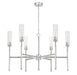 Z-Lite - 3047-6BN - Six Light Chandelier - Esme - Brushed Nickel