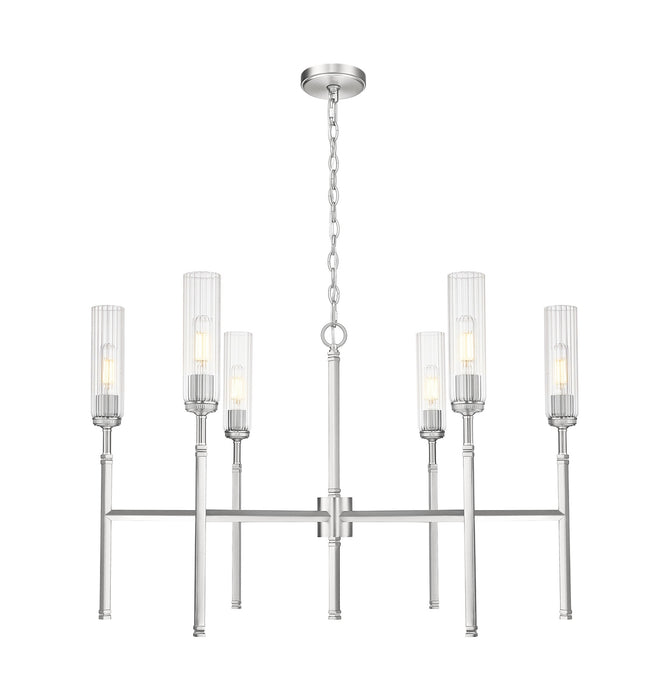 Z-Lite - 3047-6BN - Six Light Chandelier - Esme - Brushed Nickel