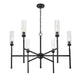 Z-Lite - 3047-6MB - Six Light Chandelier - Esme - Matte Black