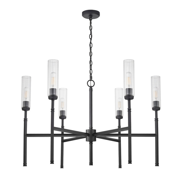 Z-Lite - 3047-6MB - Six Light Chandelier - Esme - Matte Black