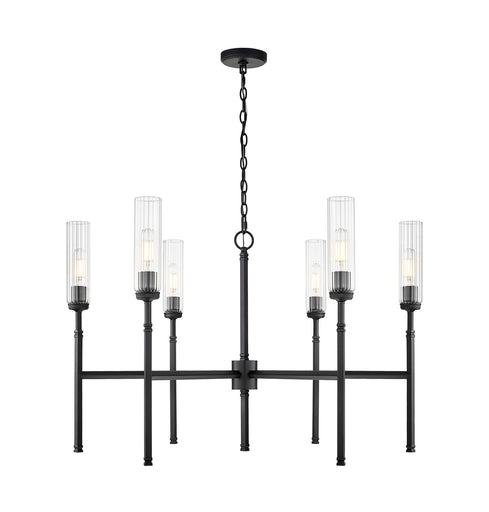Esme Six Light Chandelier Matte Black