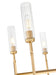 Z-Lite - 3047-6MGLD - Six Light Chandelier - Esme - Modern Gold
