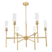 Z-Lite - 3047-6MGLD - Six Light Chandelier - Esme - Modern Gold