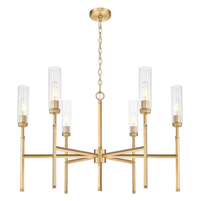 Z-Lite - 3047-6MGLD - Six Light Chandelier - Esme - Modern Gold