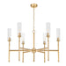 Z-Lite - 3047-6MGLD - Six Light Chandelier - Esme - Modern Gold
