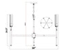 Z-Lite - 3047-6MGLD - Six Light Chandelier - Esme - Modern Gold