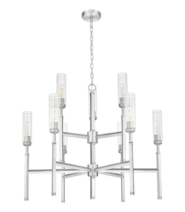 Z-Lite - 3047-9BN - Nine Light Chandelier - Esme - Brushed Nickel